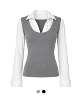 Emma Layered Collar Shirt