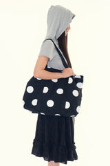 Dot cotton tote bag