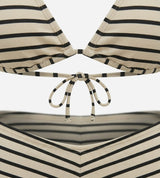 Mocha Stripe Bikini Set