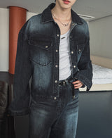 Bor Washed Western Denim Jacket