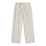 25SS STRIPE SET-UP LOOSE FIT PANTS IVORY