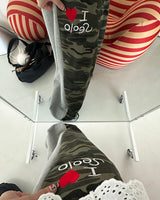 I Love Coloring Camo Jogger & Wide Pants