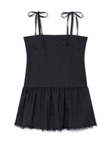 A-LINE LACE DRESS(CHARCOAL)