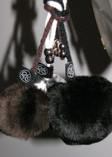 Fur Key Ring_Small_Brown