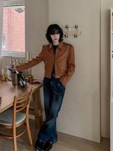 Clun Epaulette Suede Jacket
