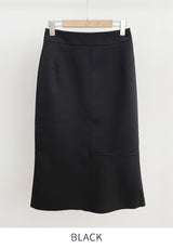 Arnel Unbalanced Slit Mermaid Skirt