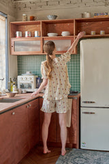 Low Short-sleeve Two-piece Cream[24175WTSSN]