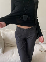 Winter Blend Wool Polar Semi-Slim Fit Long Sleeve Knit Top (5 Colors)