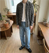 デイリーカジュアルチェックシャツ