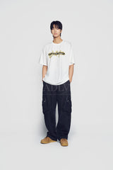 24FW レイヤーワールドツアーロゴショートスリーブTシャツクリーム