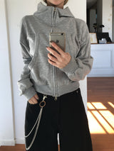 Labo High Neck Hooded Zip-Up (7c)