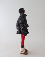 Quilting Padding Flare Miniskirt
