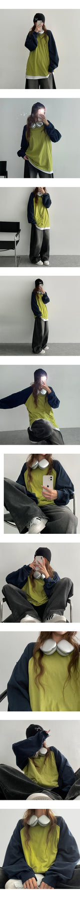 BLpinベーシックナグラン長袖Tシャツ (6 colors)