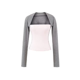 Arin Bolero Layered Slim T-shirt