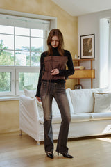 IRIS TOP / BROWN