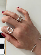 [925silver] Motive ring