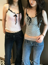Dot Ribbon Sleeveless