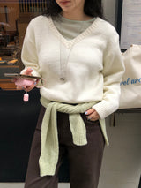 [MADE] FIFTY WOOL V-NECK KNIT