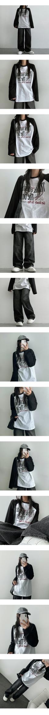 テンスラグランロングスリーブTシャツ (2 colors)