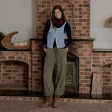 Layered Contrast Singlet Knit_Blue
