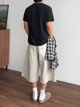 Amber Washed 8/10 Bermuda Pants (3color) (No.962)