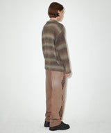 VARSITY LOGO GRADATION KNIT SWEATER