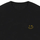 [UNISEX] Small Line Drawing Smile Short Sleeve T-Shirt