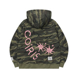 GRIME SET-UP CAMO 2-WAY HOOD ZIP-UP UNISEX