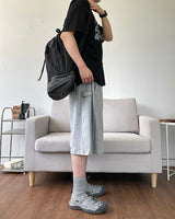 サイドスナップバミューダスウェットパンツ 3C