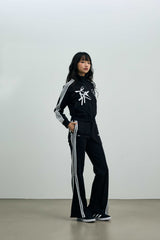 JOEL JERSEY TRACK PANTS / BLACK