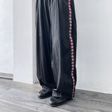 Patterned Side-Line Trousers