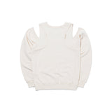 True Cut out Sweatshirts_Cream
