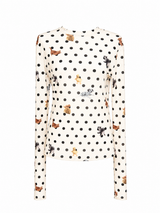 Dot See-Through Animal T-Shirt
