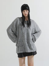 Damage Mohair Knit