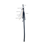 long plait keyring (black)