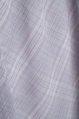 Layered Check Wrap Midi Skirt (Gray)