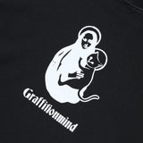 Cat Pigment T-shirt (Black)