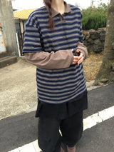 Awesome ストライプ長袖Tシャツ