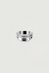 [925SILVER] ドレープウェーブフリルリング