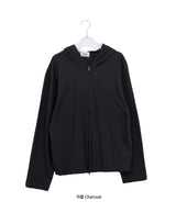 [unisex] Nevea Basic Slub Two-Way Hood Zip-Up