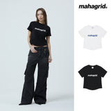  DOT BASIC LOGO ROUND CROP TEE_WHITE
