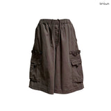 (3color) Structured Cargo Bermuda Pants