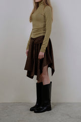 Wool turtleneck top_mustard
