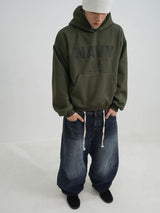 Rope baggy balloon darkblue jean