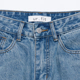 フラワーエンブロイダードライトブルーデニムパンツ code 18103