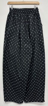 5000SOLD DOT-PATTERN 2PINTITUCK BALLOON PANTS🤎🍰🖤💚4COLOR