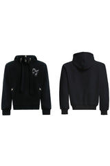Pearl Accent Padded Hoodie