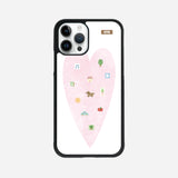 VILLAGE IN LOVE phone case (glass bumper)
