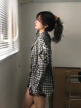 Cookie oversized Plaid Shirt