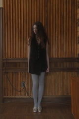 Early corduroy mini skirt_black